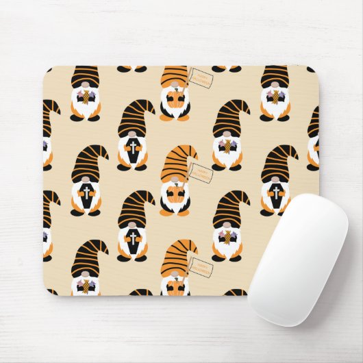Muster von Gnomen, Halloween-Gnomen-Trick oder -Be Mousepad (Mit Mouse)