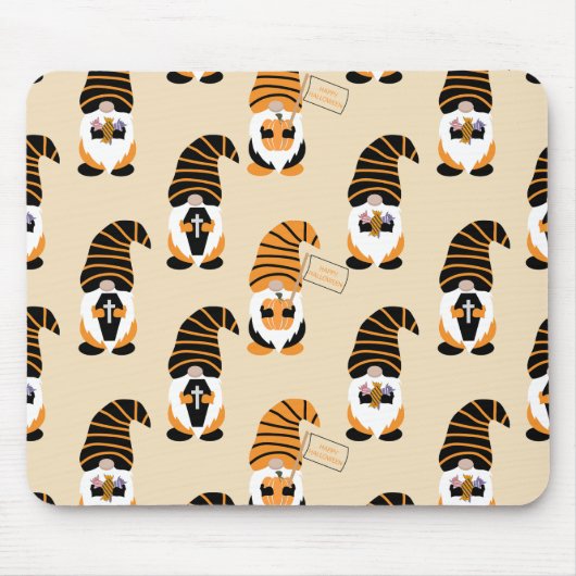 Muster von Gnomen, Halloween-Gnomen-Trick oder -Be Mousepad (Vorne)