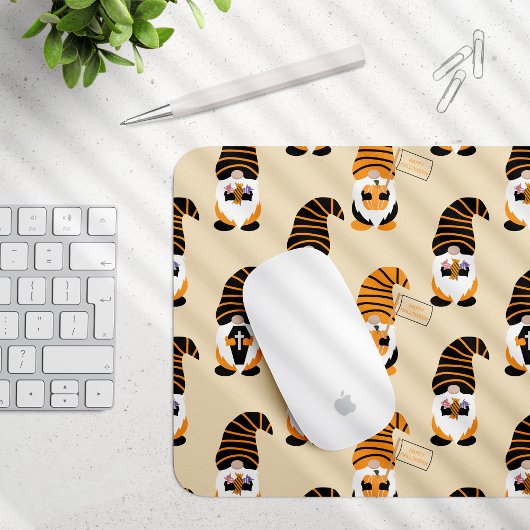 Muster von Gnomen, Halloween-Gnomen-Trick oder -Be Mousepad