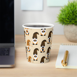 Muster von Gnomen, Halloween-Gnomen-Trick oder -Be Pappbecher