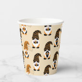 Muster von Gnomen, Halloween-Gnomen-Trick oder -Be Pappbecher (Vorderseite)