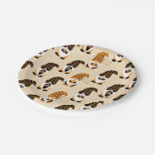 Muster von Gnomen, Halloween-Gnomen-Trick oder -Be Pappteller (Schrägansicht)