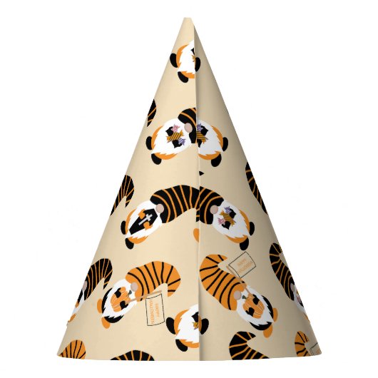 Muster von Gnomen, Halloween-Gnomen-Trick oder -Be Partyhütchen (Rückseite)