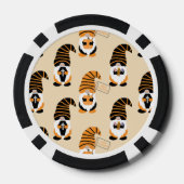 Muster von Gnomen, Halloween-Gnomen-Trick oder -Be Pokerchips (Rückseite)