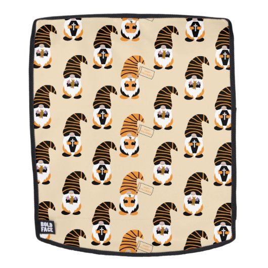 Muster von Gnomen, Halloween-Gnomen-Trick oder -Be Rucksack (Abnehmbare Front)