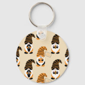 Muster von Gnomen, Halloween-Gnomen-Trick oder -Be Schlüsselanhänger (Vorderseite)