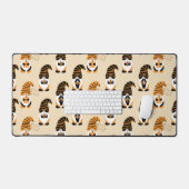 Muster von Gnomen, Halloween-Gnomen-Trick oder -Be Schreibtischunterlage (Tastatur & Maus)