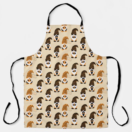 Muster von Gnomen, Halloween-Gnomen-Trick oder -Be Schürze (Vorderseite)