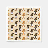 Muster von Gnomen, Halloween-Gnomen-Trick oder -Be Serviette (Vorderseite)
