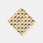 Muster von Gnomen, Halloween-Gnomen-Trick oder -Be Serviette (Ecke)
