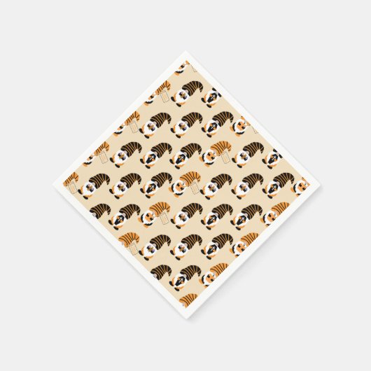 Muster von Gnomen, Halloween-Gnomen-Trick oder -Be Serviette (Ecke)