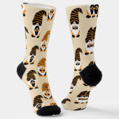 Muster von Gnomen, Halloween-Gnomen-Trick oder -Be Socken (Gewinkelt)