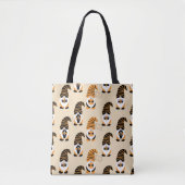 Muster von Gnomen, Halloween-Gnomen-Trick oder -Be Tasche (Vorderseite)