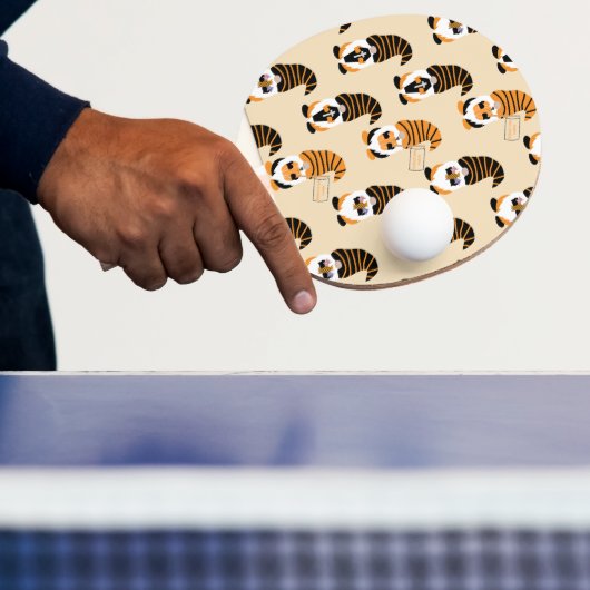 Muster von Gnomen, Halloween-Gnomen-Trick oder -Be Tischtennis Schläger (InSitu)