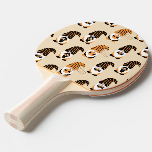 Muster von Gnomen, Halloween-Gnomen-Trick oder -Be Tischtennis Schläger (Vorderseite)