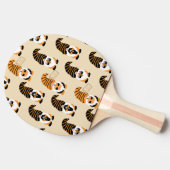 Muster von Gnomen, Halloween-Gnomen-Trick oder -Be Tischtennis Schläger (Seitenansicht)