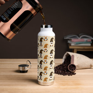 Muster von Gnomen, Halloween-Gnomen-Trick oder -Be Trinkflasche
