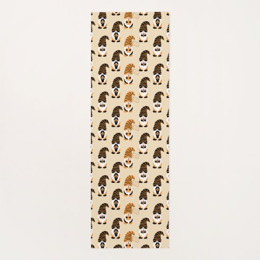 Muster von Gnomen, Halloween-Gnomen-Trick oder -Be Yogamatte (Rückseite)