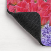 Muster von Hyazinthen, Tulpen und Daffodien, Mousepad (Ecke)