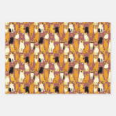 Muster von Ingwer, Schwarz und Weiß Geschenkpapier Set (Vorderseite 2)