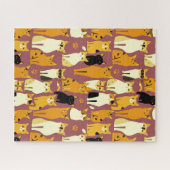 Muster von Ingwer, Schwarz und Weiß Puzzle (Horizontal)