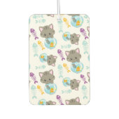 Muster von Katzen, Niedlichen Katzen, Kätzchen, Fi Autolufterfrischer (Vorderseite)