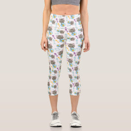 Muster von Katzen, Niedlichen Katzen, Kätzchen, Fi Capri Leggings