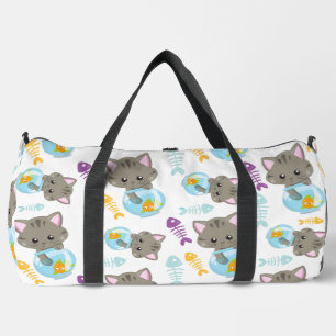 Muster von Katzen, Niedlichen Katzen, Kätzchen, Fi Duffle Bag
