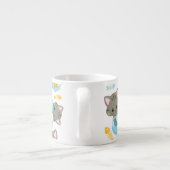 Muster von Katzen, Niedlichen Katzen, Kätzchen, Fi Espressotasse (Rückseite)