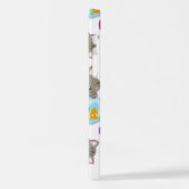 Muster von Katzen, Niedlichen Katzen, Kätzchen, Fi iPhone Hülle (Linke Seite)