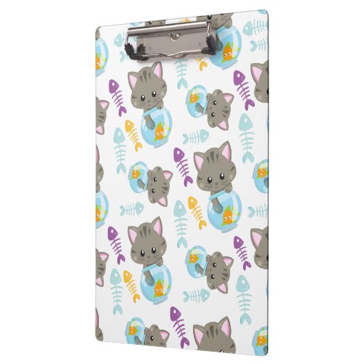 Muster von Katzen, Niedlichen Katzen, Kätzchen, Fi Klemmbrett (Links)