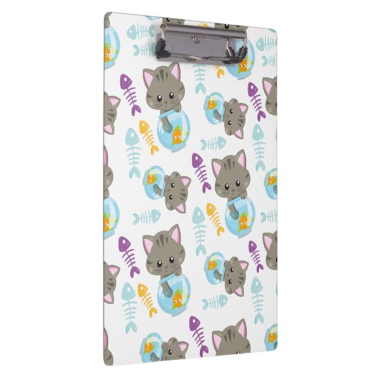 Muster von Katzen, Niedlichen Katzen, Kätzchen, Fi Klemmbrett (Rechts)