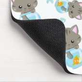 Muster von Katzen, Niedlichen Katzen, Kätzchen, Fi Mousepad (Ecke)