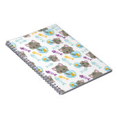 Muster von Katzen, Niedlichen Katzen, Kätzchen, Fi Notizblock (Rechte Seite)