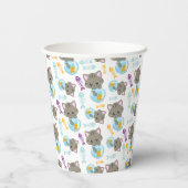 Muster von Katzen, Niedlichen Katzen, Kätzchen, Fi Pappbecher (Rückseite)