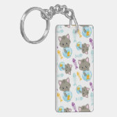 Muster von Katzen, Niedlichen Katzen, Kätzchen, Fi Schlüsselanhänger (Vorderseite links)
