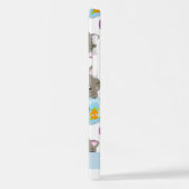 Muster von Katzen, Niedlichen Katzen, Kätzchen, Ih iPhone Hülle (Linke Seite)