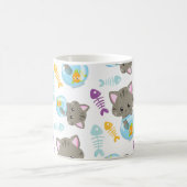 Muster von Katzen, Niedlichen Katzen, Kätzchen, Ih Kaffeetasse (Mittel)