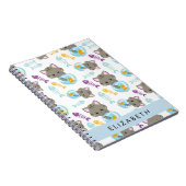 Muster von Katzen, Niedlichen Katzen, Kätzchen, Ih Notizblock (Rechte Seite)