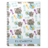 Muster von Katzen, Niedlichen Katzen, Kätzchen, Ih Notizblock (Vorderseite)