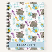 Muster von Katzen, Niedlichen Katzen, Kätzchen, Ih Notizblock (Vorderseite)