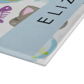 Muster von Katzen, Niedlichen Katzen, Kätzchen, Ih Schneidebrett (Ecke)