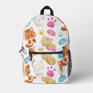 Muster von Katzen, Niedlichen Katzen, Kätzchen, Kä Bedruckter Rucksack
