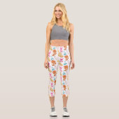 Muster von Katzen, Niedlichen Katzen, Kätzchen, Kä Capri Leggings (Vorderseite)