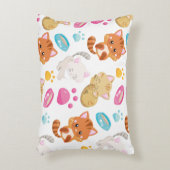 Muster von Katzen, Niedlichen Katzen, Kätzchen, Kä Dekokissen (Vorderseite(Vertikal))