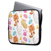 Muster von Katzen, Niedlichen Katzen, Kätzchen, Kä Laptopschutzhülle (Vorderseite Links)