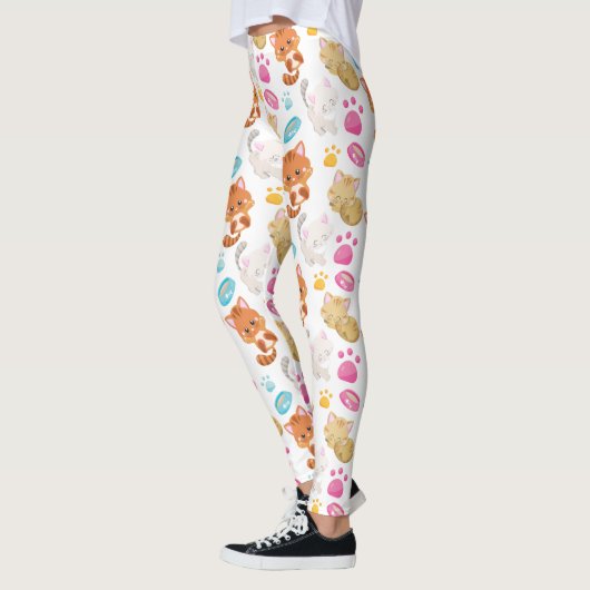 Muster von Katzen, Niedlichen Katzen, Kätzchen, Kä Leggings (Links)