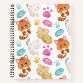 Muster von Katzen, Niedlichen Katzen, Kätzchen, Kä Notizblock (Vorderseite)