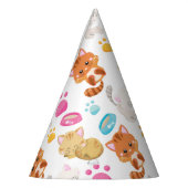 Muster von Katzen, Niedlichen Katzen, Kätzchen, Kä Partyhütchen (Links)