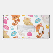Muster von Katzen, Niedlichen Katzen, Kätzchen, Kä Schreibtischunterlage (Tastatur & Maus)